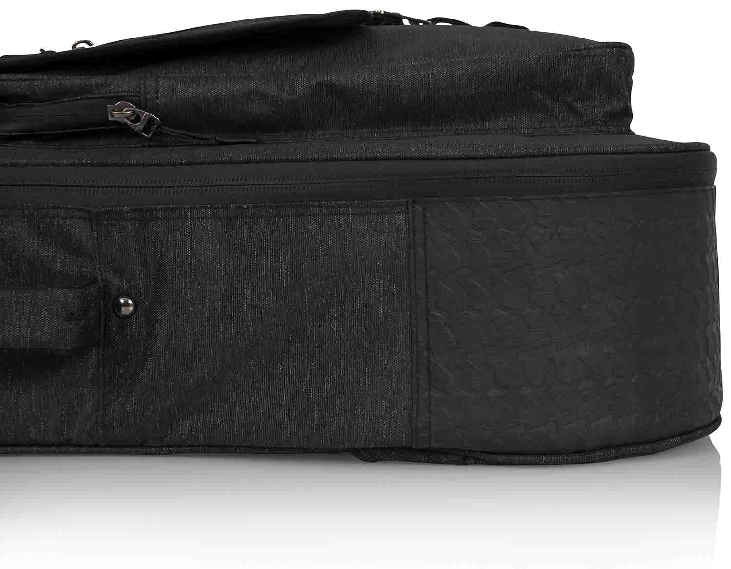 Gator Cases GT-ACOUSTIC-BLK Transit Series Acoustic Guitar Gig Bag with Charcoal Exterior - Hollywood DJ