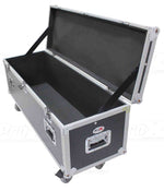 ProX XS-UTL10W Utility Storage Case with 4X 4 Wheels - Silver on Black - Hollywood DJ