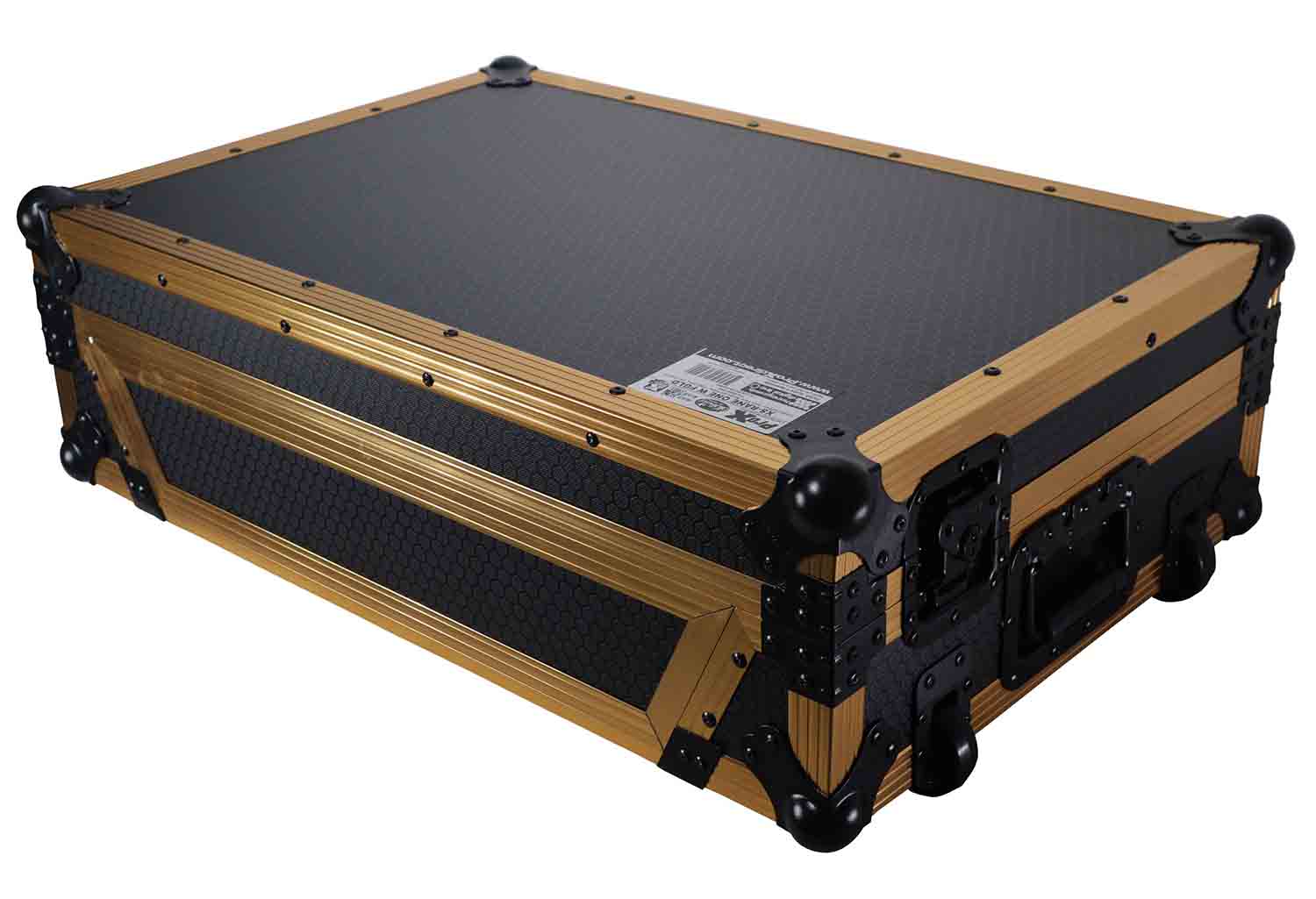 ProX XS-RANEONE W FGLD ATA Flight Style Road Case for RANE ONE DJ Controller with Wheels Limited Edition Gold - Hollywood DJ