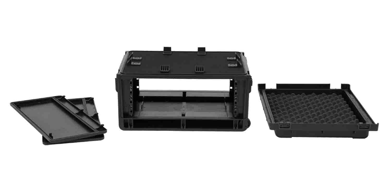 SKB Cases 1SKB-ISF4U Injection Molded Rack Case for 4U Studio Flyer - Hollywood DJ