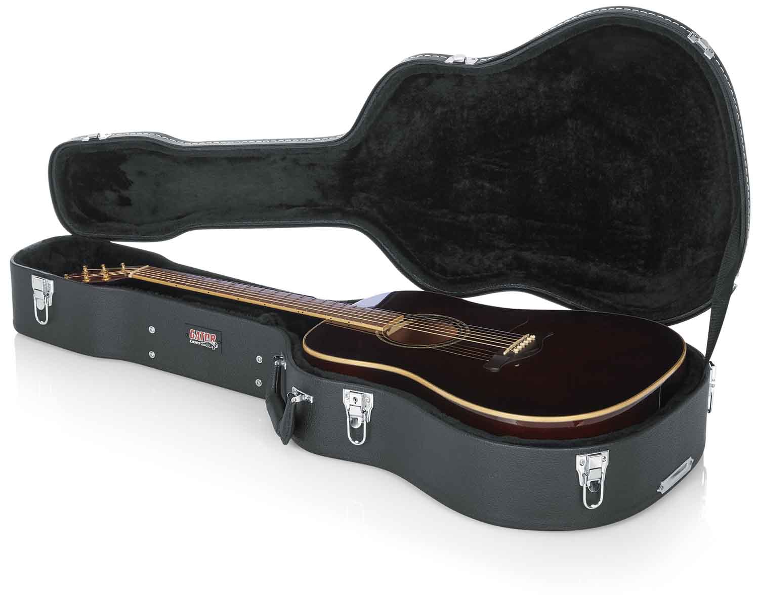 Gator Cases GW-DREAD Deluxe Wood Case for Dreadnought Guitars - Hollywood DJ