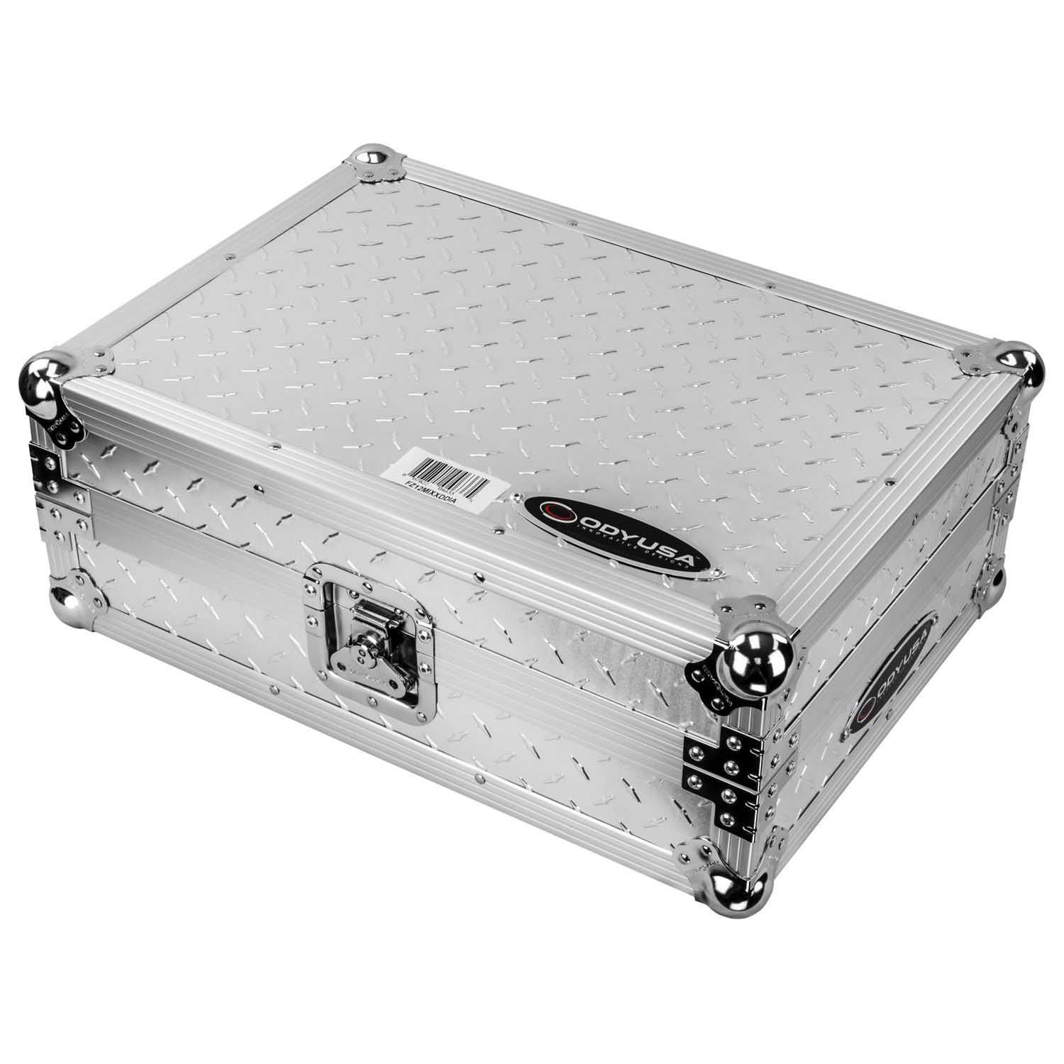 Odyssey FZ12MIXXDDIA, Universal Format 12 Inches Silver Diamond Plated DJ Mixer Case - Hollywood DJ