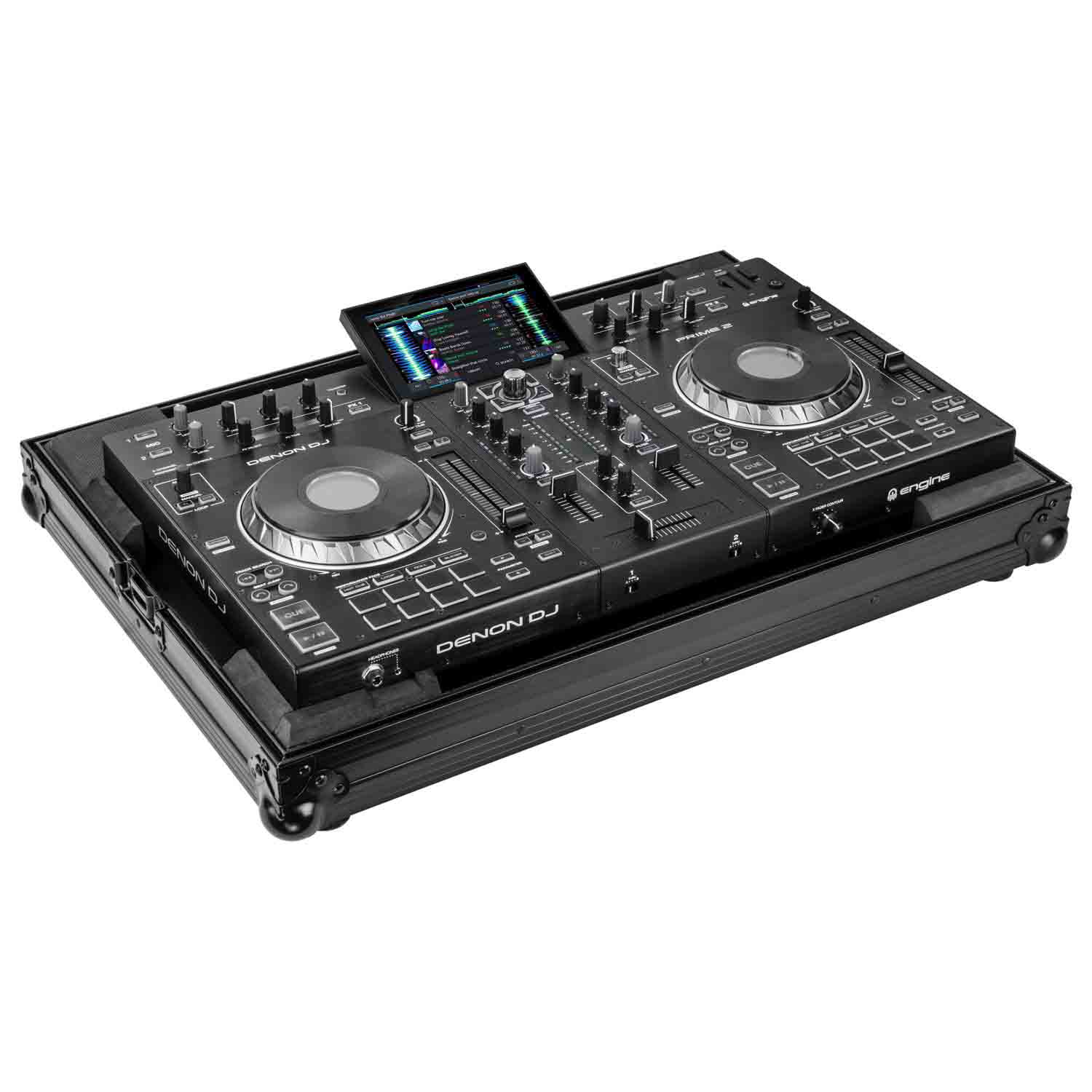Odyssey FZDNPRIME2BL DJ Flight Case for Denon Prime 2 DJ Controller Odyssey