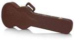 Gator Cases GW-SG-BROWN Deluxe Wood Case for Electric Solid Guitar - Brown - Hollywood DJ