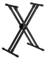 On Stage KS8291XX ERGO-LOK Double-X Keyboard Stand with Lok-Tight Construction - Hollywood DJ