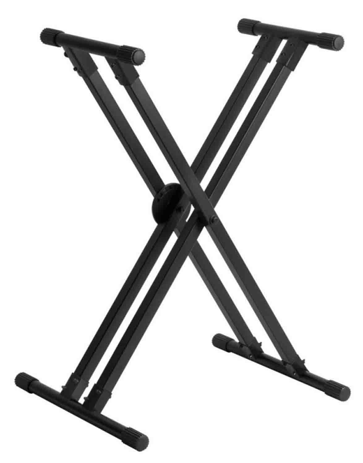 On Stage KS8291XX ERGO-LOK Double-X Keyboard Stand with Lok-Tight Construction - Hollywood DJ