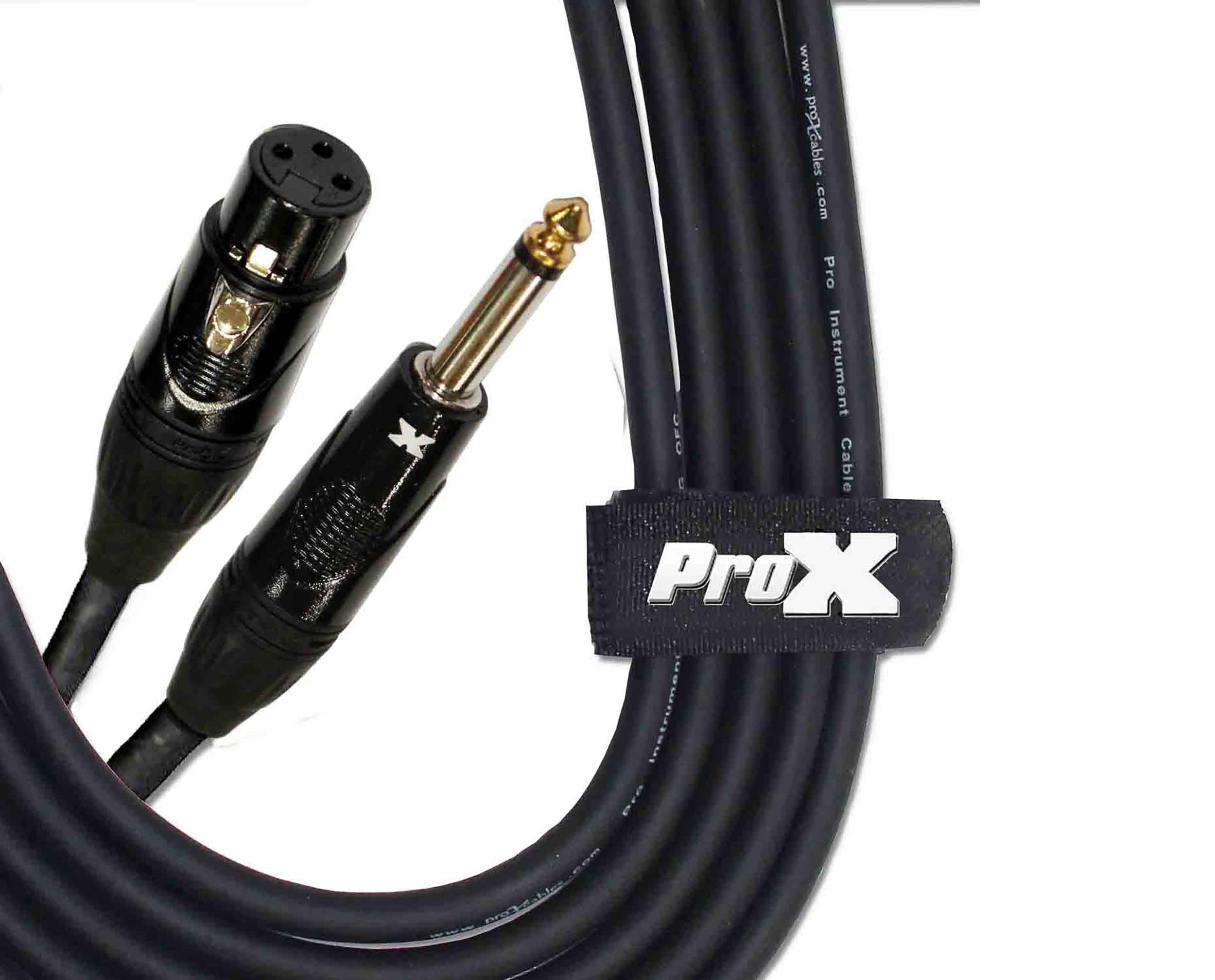 Prox XC-PXF25 Unbalanced 1/4" TS to XLR3-F High Performance Audio Cable - 25 Feet by ProX Cases