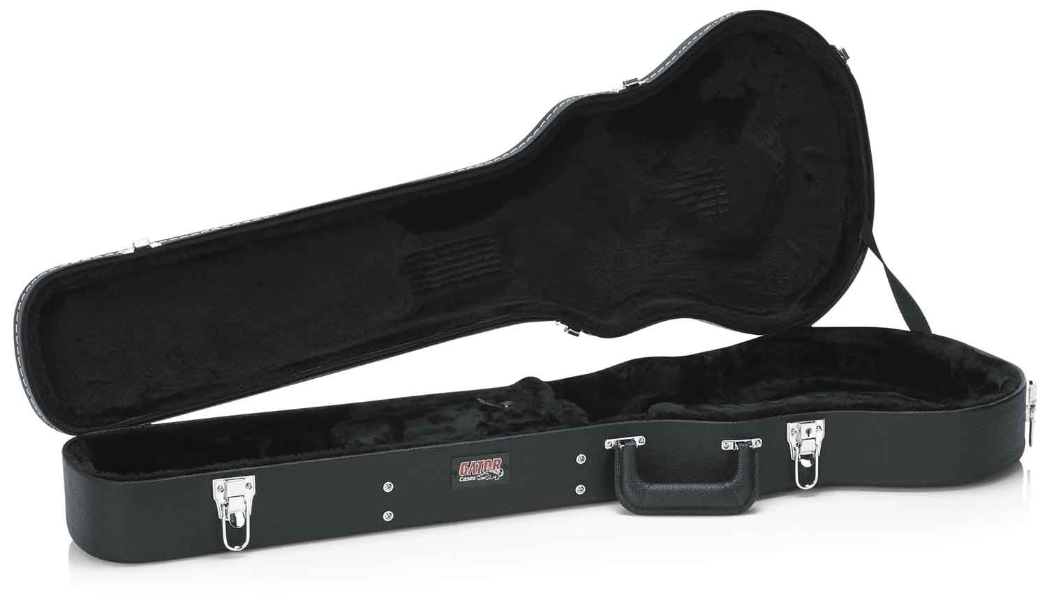 Gator Cases GW-LPS Deluxe Wood Case for Single-Cutaway Guitars - Black - Hollywood DJ