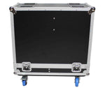 ProX X-RCF-TTL6A, Flight Case for 2x RCF TTL6-A Three-Way Line Array Module with 4-inch Wheels - Hollywood DJ