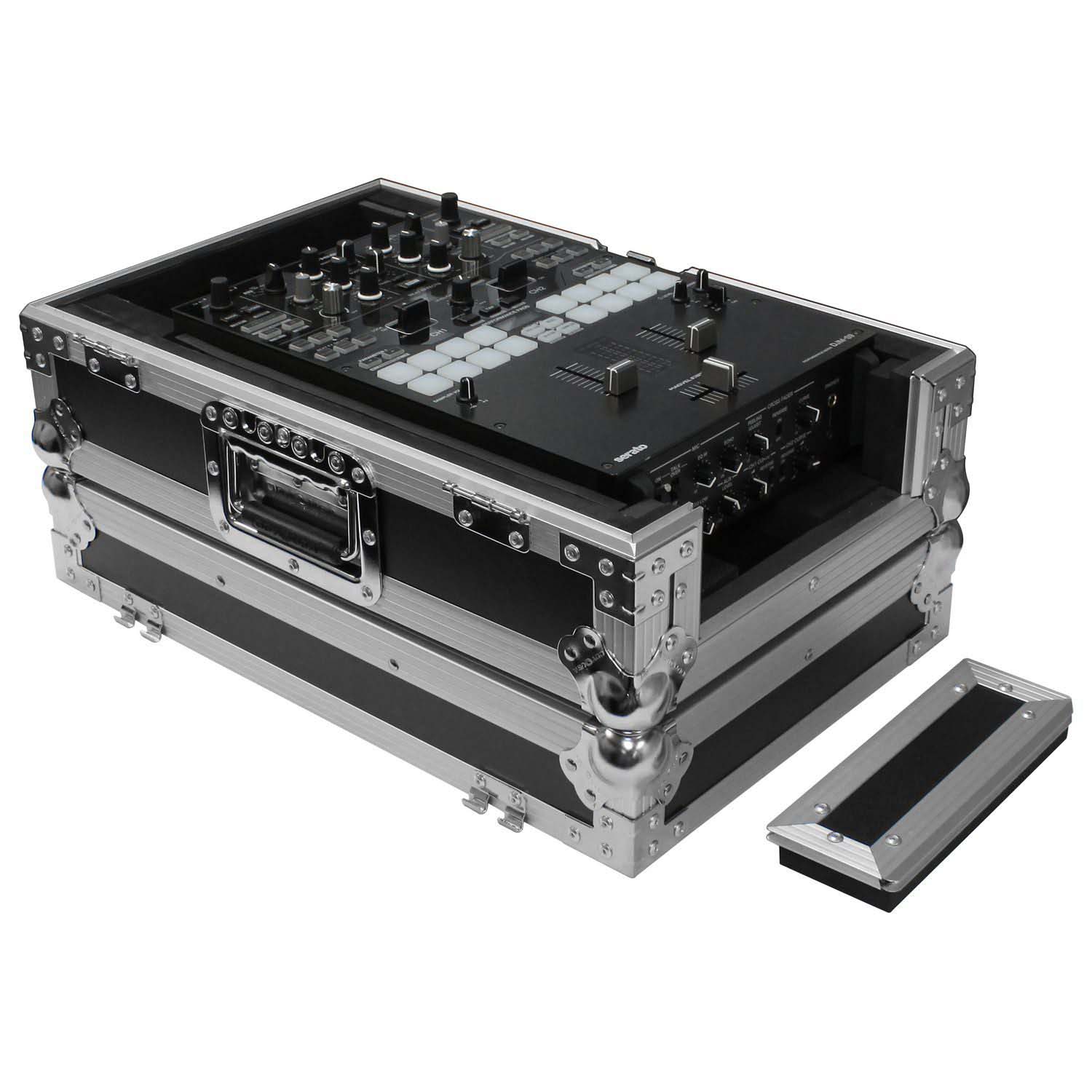 Odyssey FZ10MIXXD Universal 10″ Format DJ Mixer Flight Case with Extra Deep Rear Compartment - Hollywood DJ