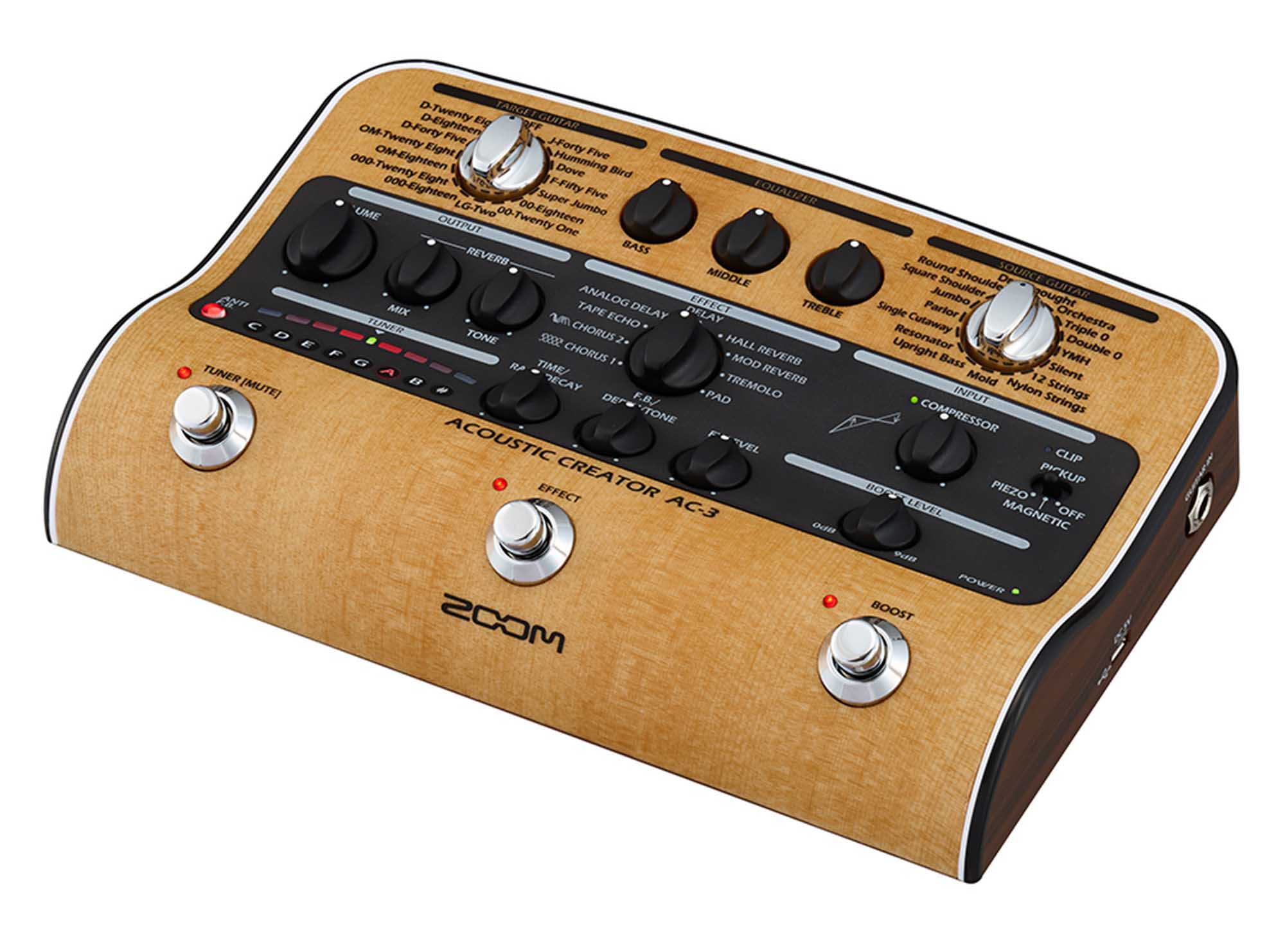 Open Box: Zoom AC-3 Acoustic Creator Multi-Effects Pedal - Hollywood DJ