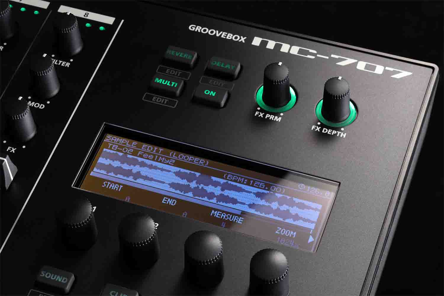 Roland MC-707, Groovebox 8-Tracks, Zen Core Professional Music Production Workstation - Hollywood DJ
