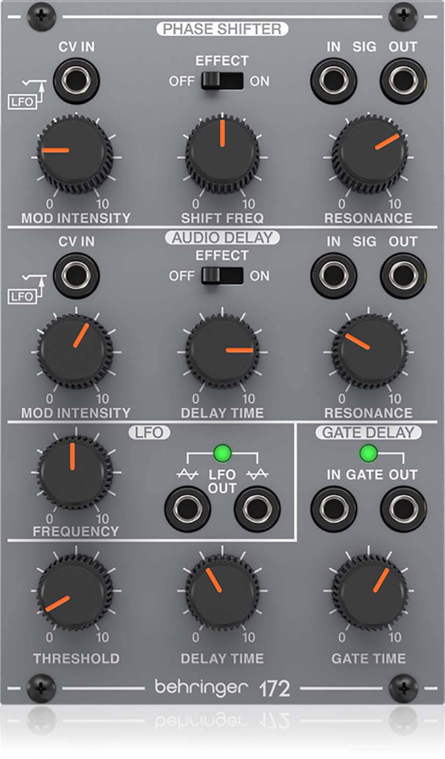 Behringer 172 PHASE SHIFTER/DELAY/LFO, Legendary Analog Phase Shifter/Delay/LFO Module For Eurorack - Hollywood DJ