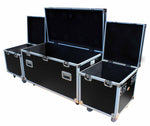 ProX XS-UTL3PKG Utility Storage ATA Style Road Cases 1 Large and 2 Half Size - 3 Case Package - Hollywood DJ