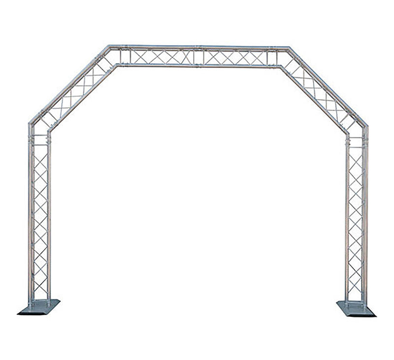 Global Truss ARCH/SYSTEM, F23 Arch Style Portable Truss System - 10 x 8 FT - Hollywood DJ