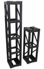 ProX XT-BT1205 BLK, 3mm Wall BoltX Black Bolted 12 Inch Professional Box Truss Segment - 5 Ft. - Hollywood DJ