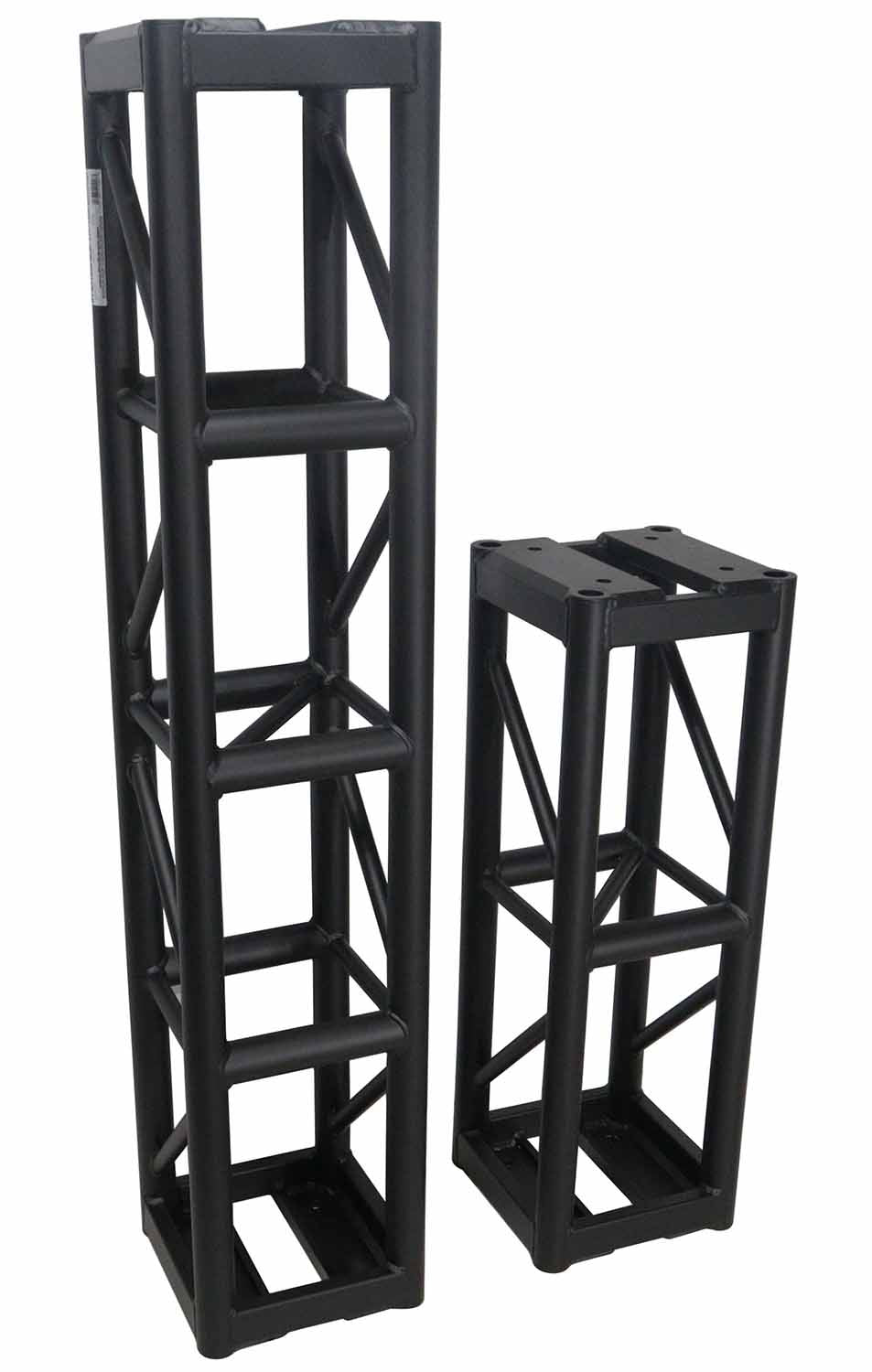 ProX XT-BT1205 BLK, 3mm Wall BoltX Black Bolted 12 Inch Professional Box Truss Segment - 5 Ft. - Hollywood DJ