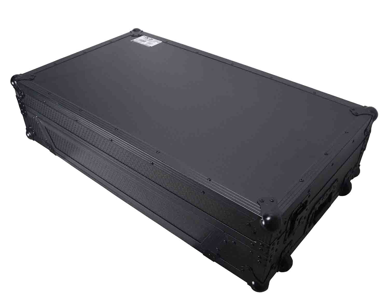 ProX XS-OPUSQUADWBL Flight Style Road Case for Pioneer Opus Quad DJ Controller with 1U Rack Space and Wheels - Black - Hollywood DJ