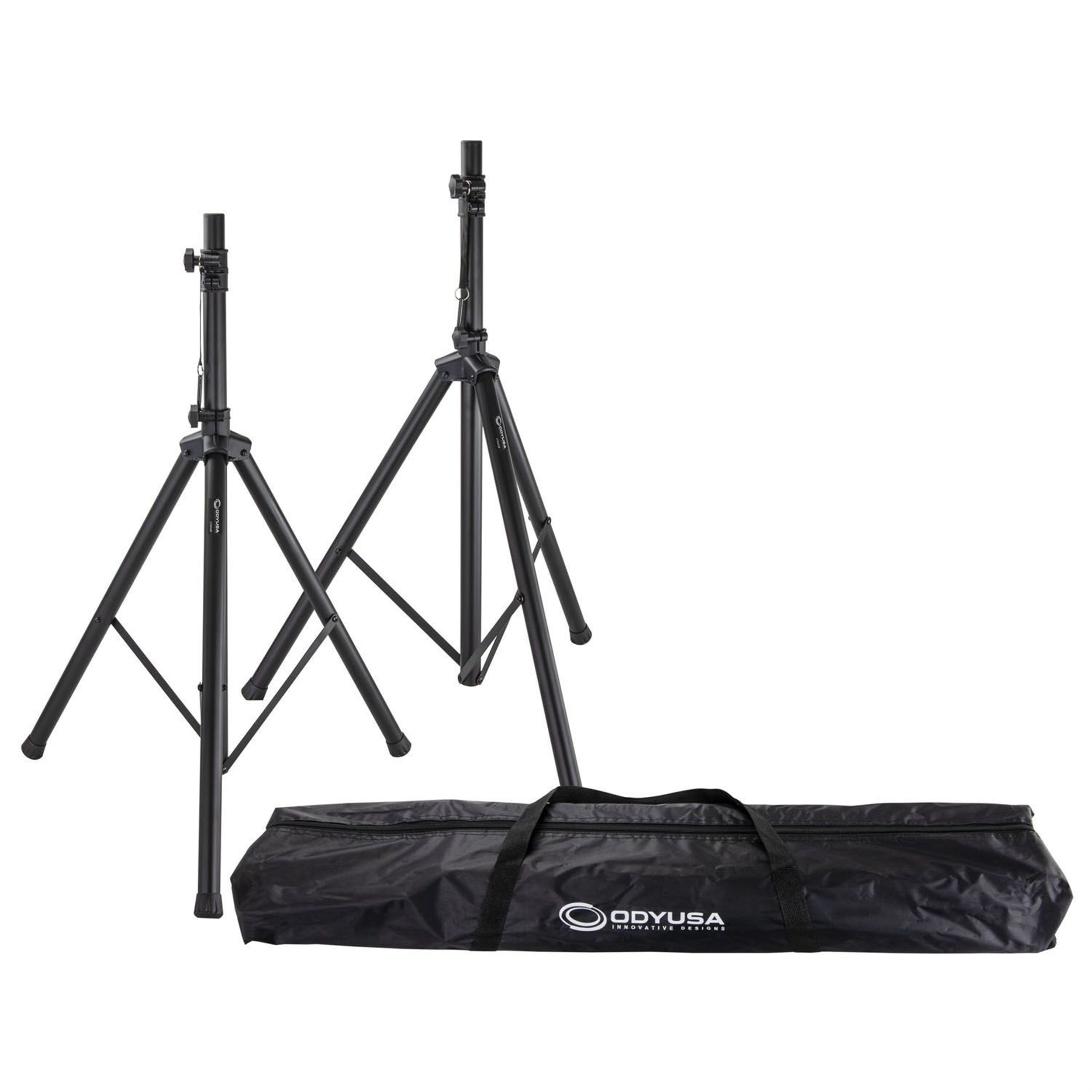 2x QSC K12.2 Speaker Package with Cables, Stands and Tote Bags Odyssey