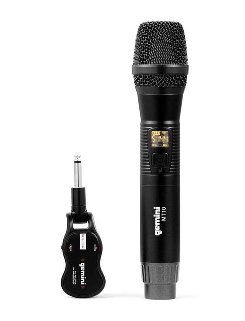 Gemini Sound GMU-M100 UHF Wireless Microphone System - Hollywood DJ