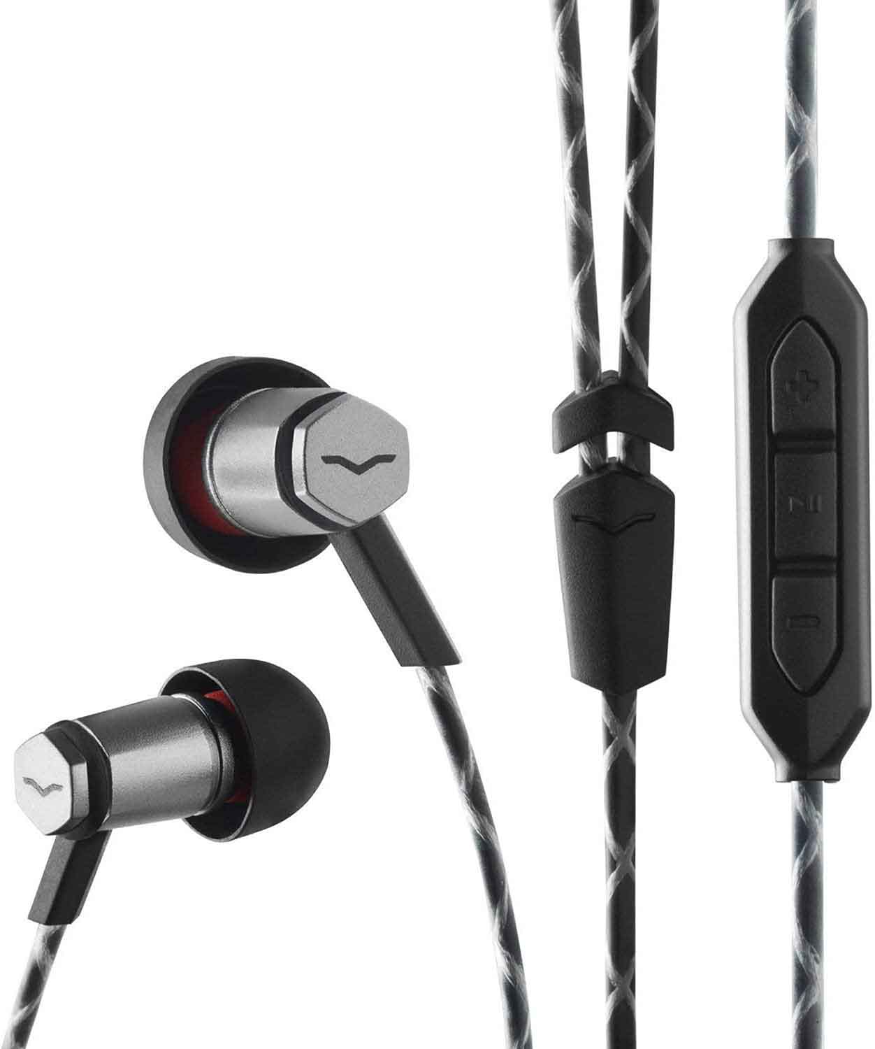 Roland FRZM-I-GUNBK In-Ear Headphones with 3-Button Remote & Microphone - Gunmetal Black - Hollywood DJ