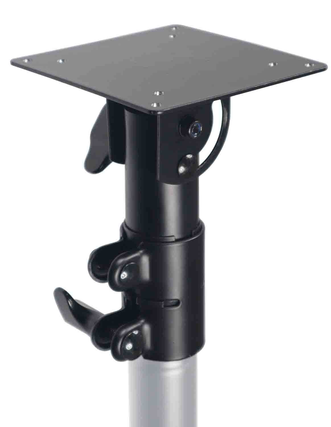ProX X-LTF01BK Laptop Shelf Fits on Speaker Stand & Monitor VESA Arm Mount - Black - Hollywood DJ