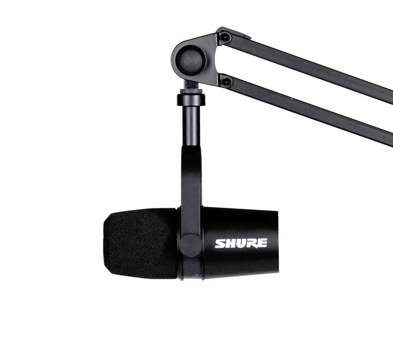 Shure Podcast Package with MV7 Podcast Microphone and Gator 3000 Microphone Boom Stand - Hollywood DJ