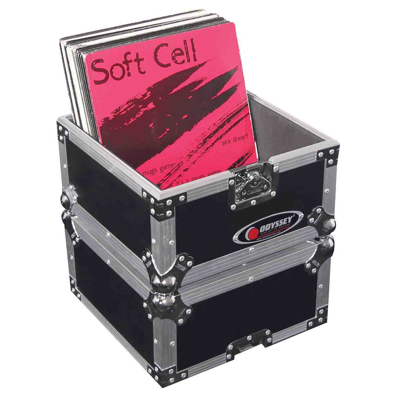 Open Box: Odyssey FZLP80 Utility DJ Flight Case for 80 12″ Vinyl Records - Hollywood DJ
