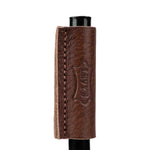 Levy's Leathers LVY-FGHNGR-BKBN Black Forged Guitar Hanger with Brown Leather - Hollywood DJ