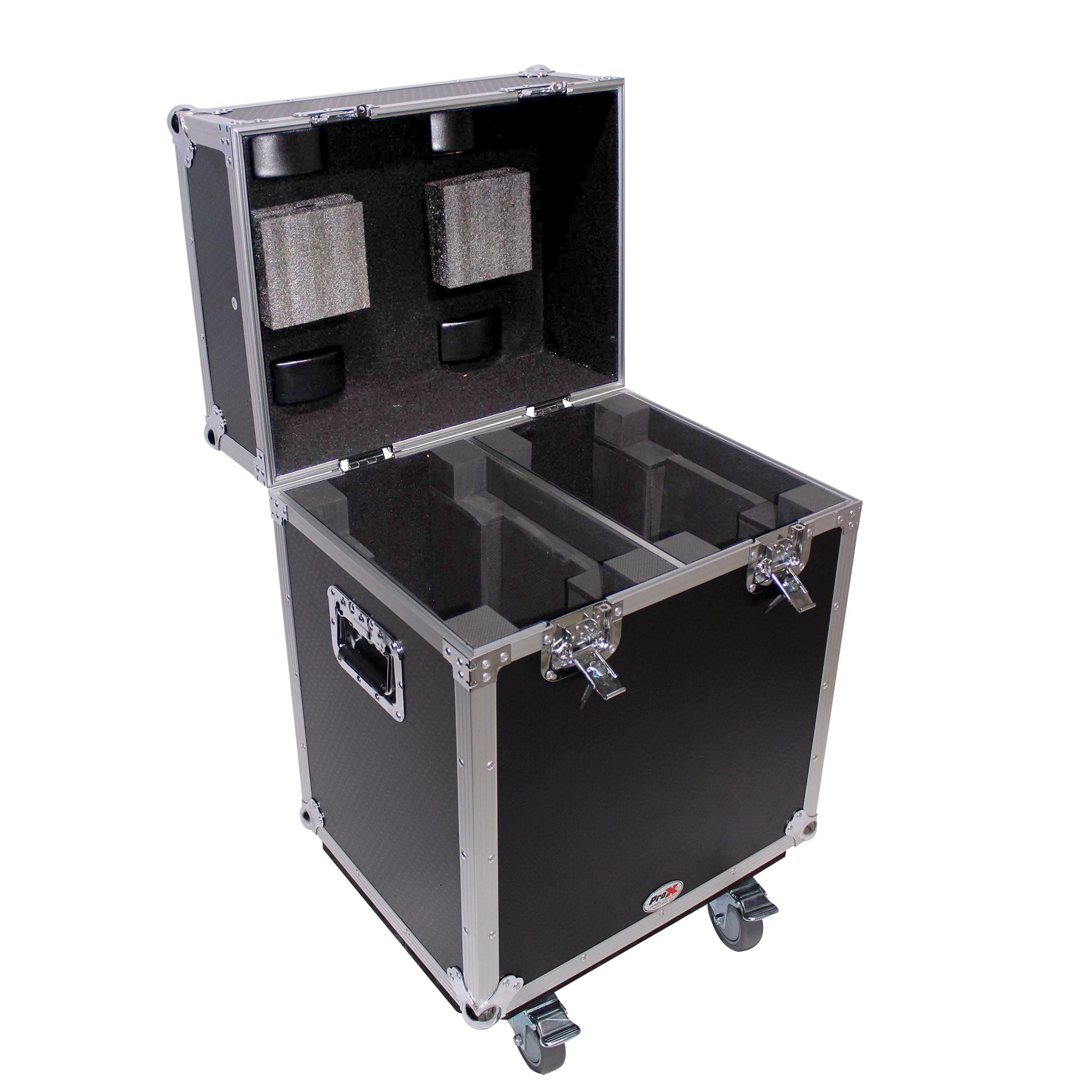 B-Stock: ProX XS-MH140X2W 140 Style Moving Head Lighting Case for 2 Units - Hollywood DJ