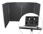 ProX XF-CSB X2, Set of 2 Aluminum Corner Shelves for DJ Facade - Black - Hollywood DJ