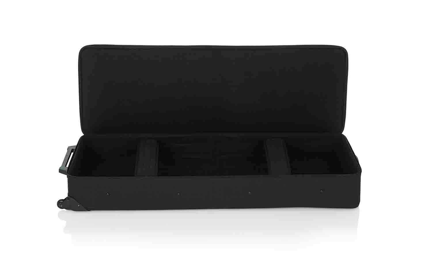 Gator Cases GK-76 Rigid EPS Foam Lightweight DJ Case for 76 Note Keyboards with Wheels - Hollywood DJ