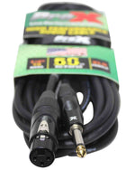 ProX XC-PXF50 Unbalanced 1/4" TS to XLR-F High Performance Audio Cable - 50 Feet - Hollywood DJ