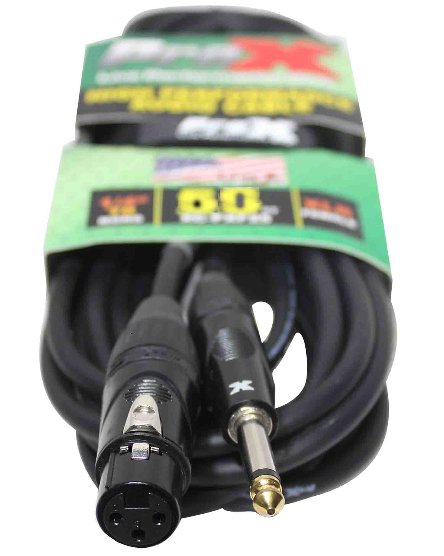 ProX XC-PXF50 Unbalanced 1/4" TS to XLR-F High Performance Audio Cable - 50 Feet - Hollywood DJ