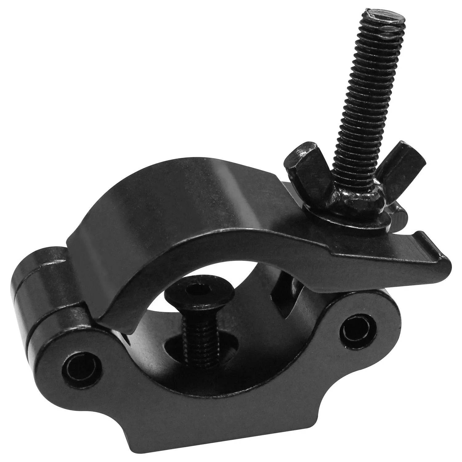 Odyssey LACP50RB, Aluminum Pro Wide Clamp In Black With A Round Neck Countersunk Bolt - Hollywood DJ