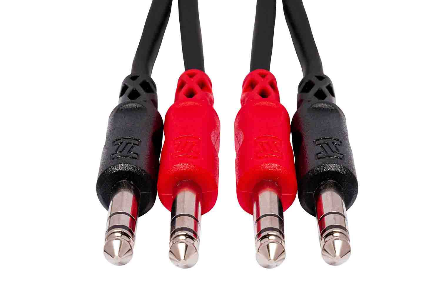 Hosa Stereo Interconnect, Dual 1/4 in TRS to Same - Hollywood DJ