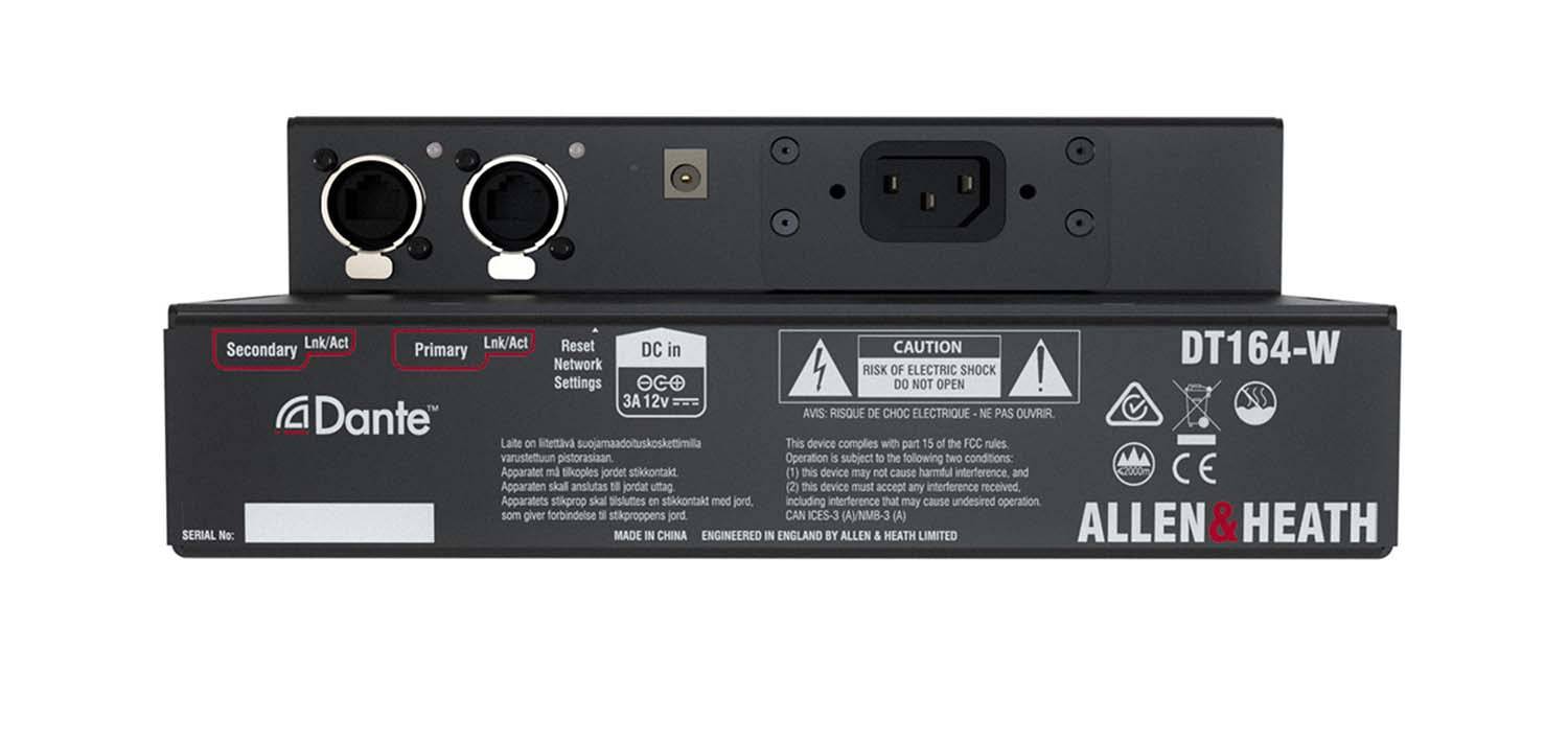 Allen & Heath DT164-W 16x4 Wallmount Dante Audio Expander - 96kHz Dante - Hollywood DJ