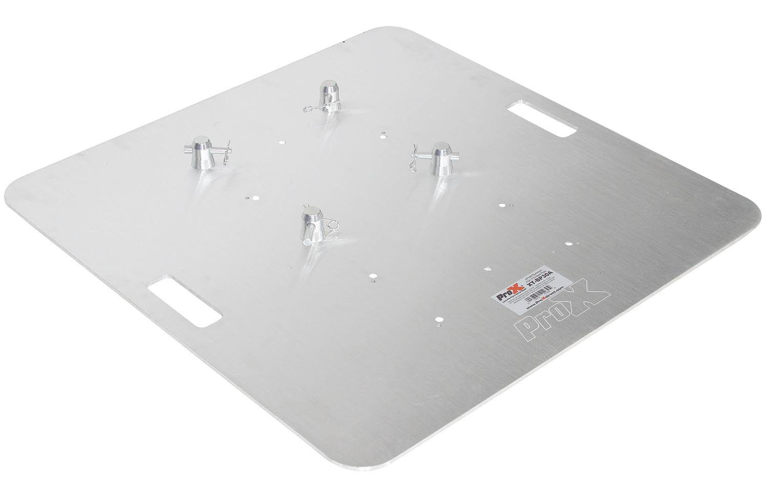 ProX XT-BP30A 8mm Aluminum Base Plate for F34 and F33 Trussing with Conical Connectors - 30" X 30" - Hollywood DJ