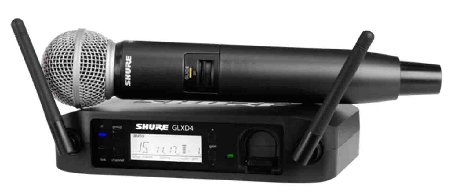 Shure GLXD24/SM58-Z2 Digital Wireless Microphone System with SM58 - Hollywood DJ