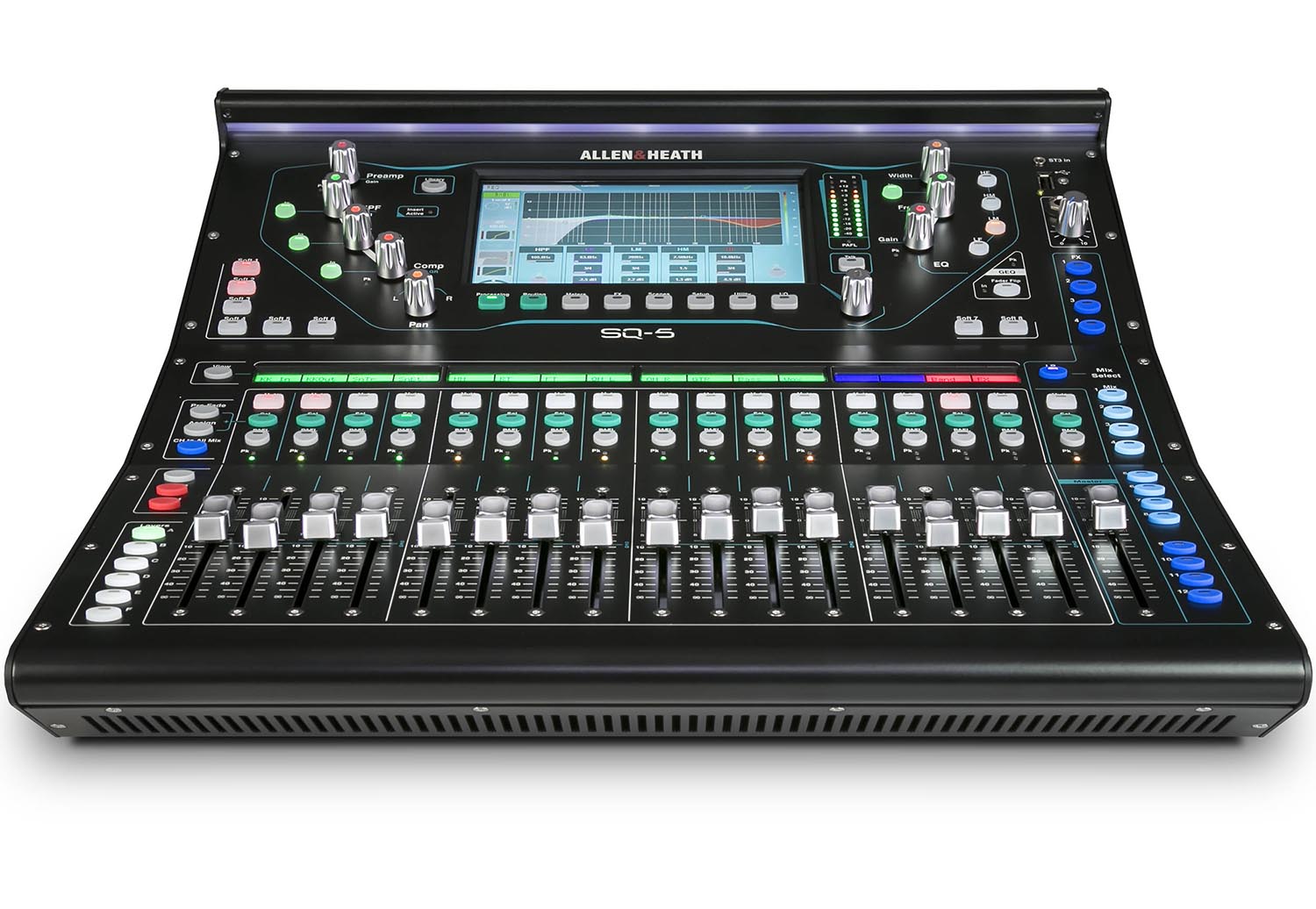 Allen & Heath AH-SQ-5, 48-Channel and 36-Bus Digital Mixer with 16+1 Motorized Faders ALLEN & HEATH