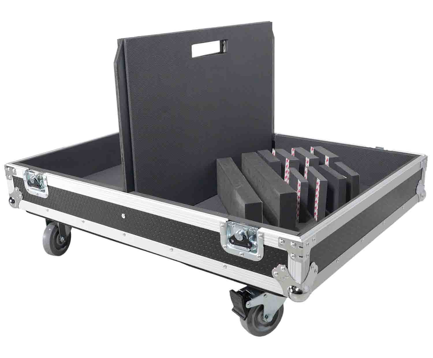 ProX XS-2X241817W ATA Style Flight Road Case - Stores 2x 15" Speakers - Hollywood DJ
