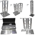 ProX XT-FTP328-656-C 6.56ft or 3.28ft Flex Tower Totem Package with Road Case - Hollywood DJ