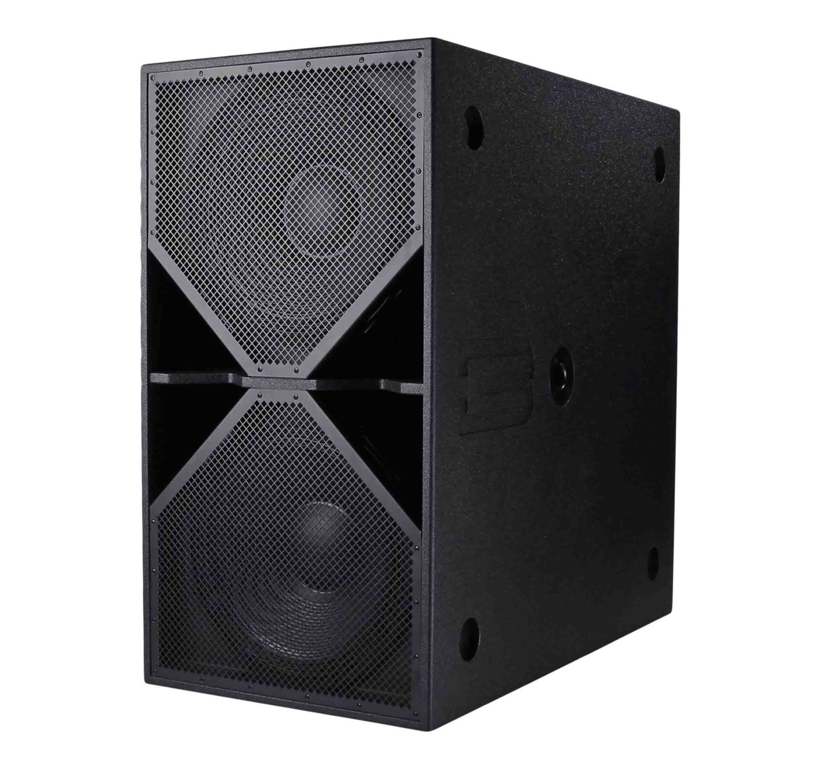 BassBoss BB-ZV28-MK3 Dual 18-Inch Active Subwoofer - Black - Hollywood DJ