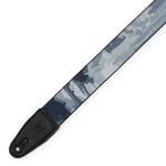 Levy's Leathers MPD2-109 2” Wide Polyester Guitar Strap with Grey Abstract Tree Motif - Hollywood DJ