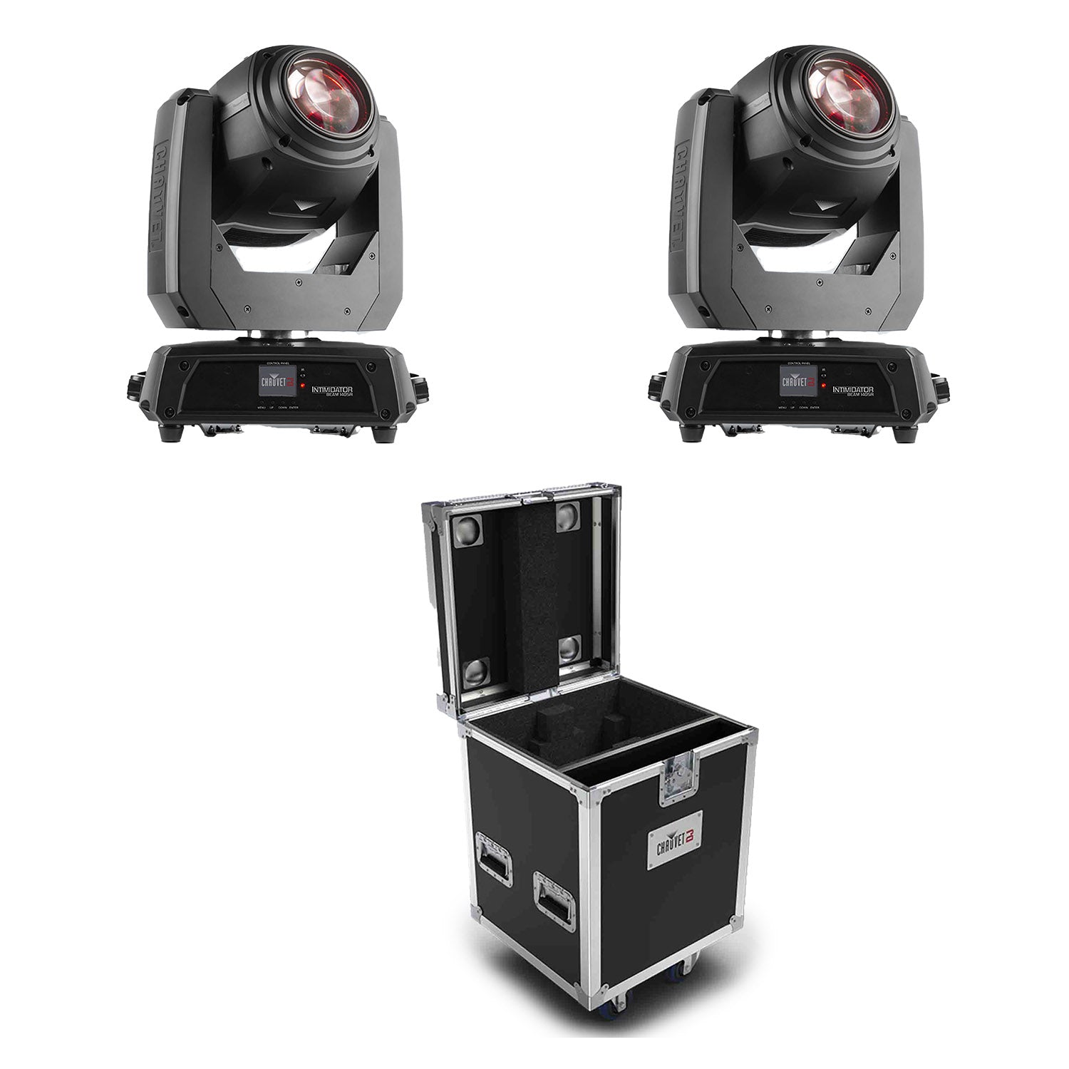 Chauvet Intimidator Hybrid 140SR 2 Pack with Case - Hollywood DJ