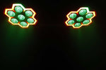 JMAZ JZ2012 Versa Flex Par TRON7, 7 x 10-Watt (RGBW) LEDs and 60 x 0.2 Watt RGB LEDs - Pair - Hollywood DJ