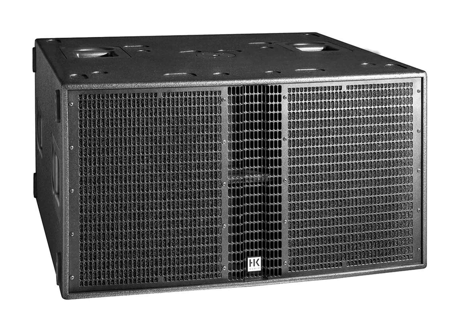 HK Audio LSUB-4000A, 1200W 18-Inch Dual Vented Powered Subwoofer - Black - Hollywood DJ