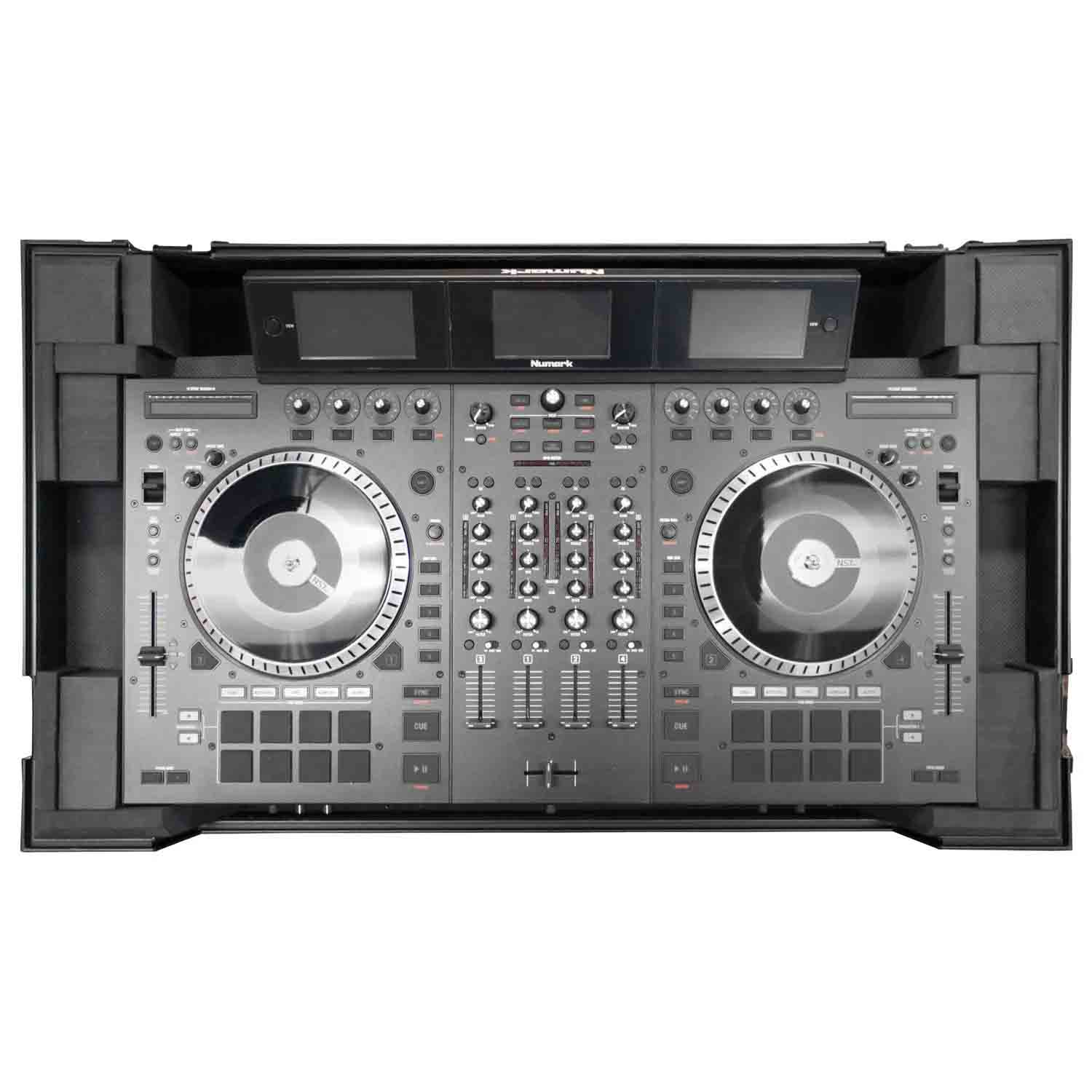 Open Box: Odyssey FZPIDDJRZWBL DJ Case for Pioneer DDJ-RZ / SZ / SZ2 & Numark NS7 / NS7II / NS7III Controller - Hollywood DJ