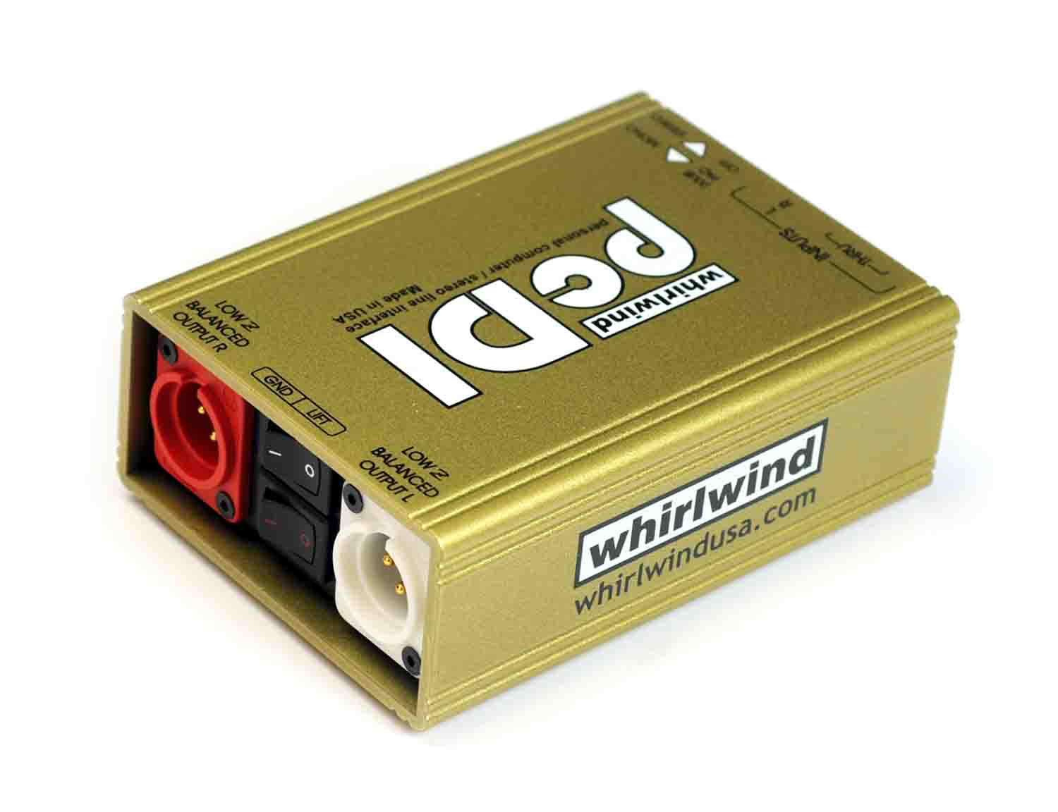 Whirlwind PCDI 2-channel Passive A/V Direct Box - Hollywood DJ