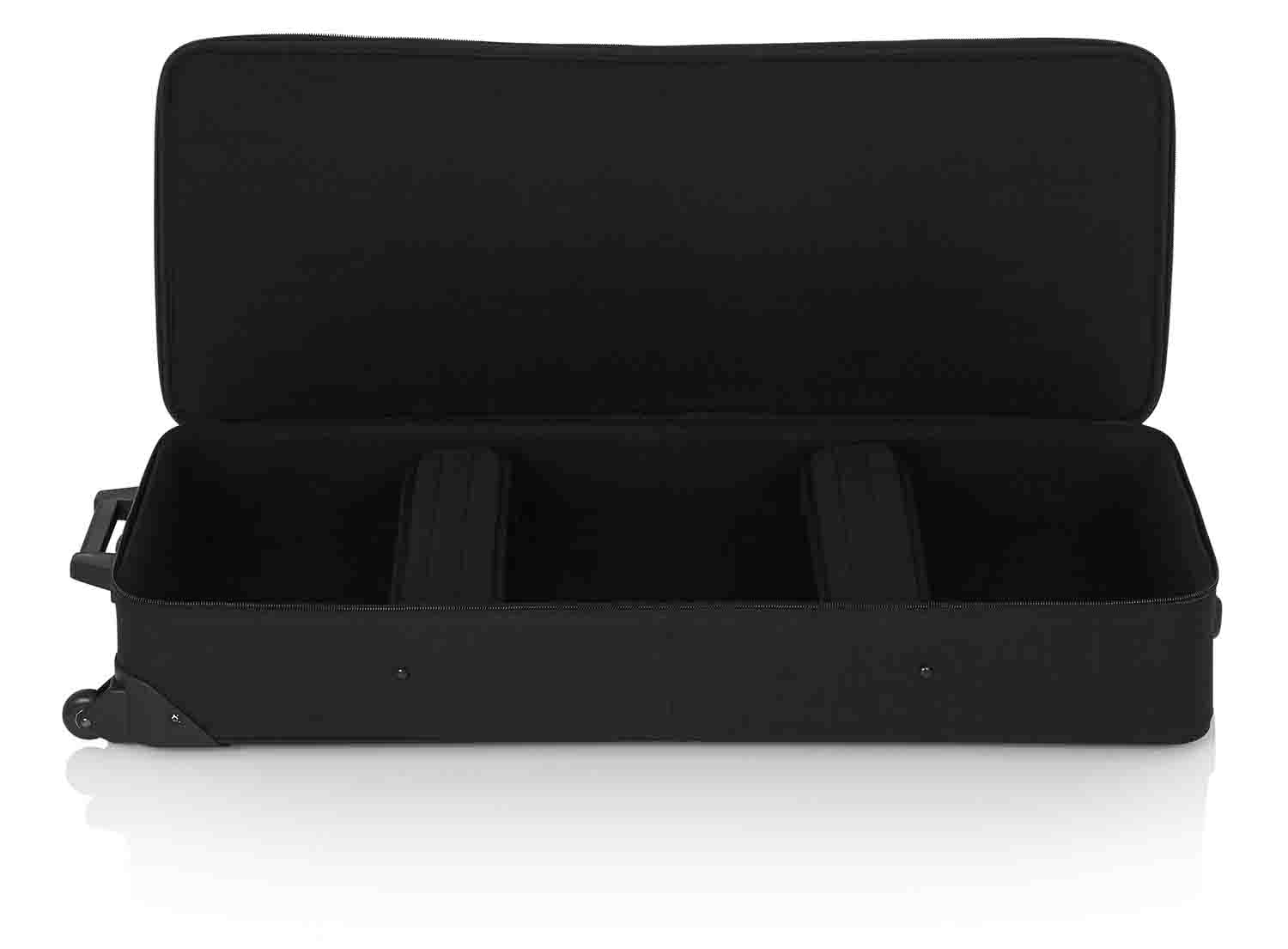 Gator Cases GK-49 Rigid EPS Foam Lightweight DJ Case for 49 Note Keyboards with Wheels - Hollywood DJ